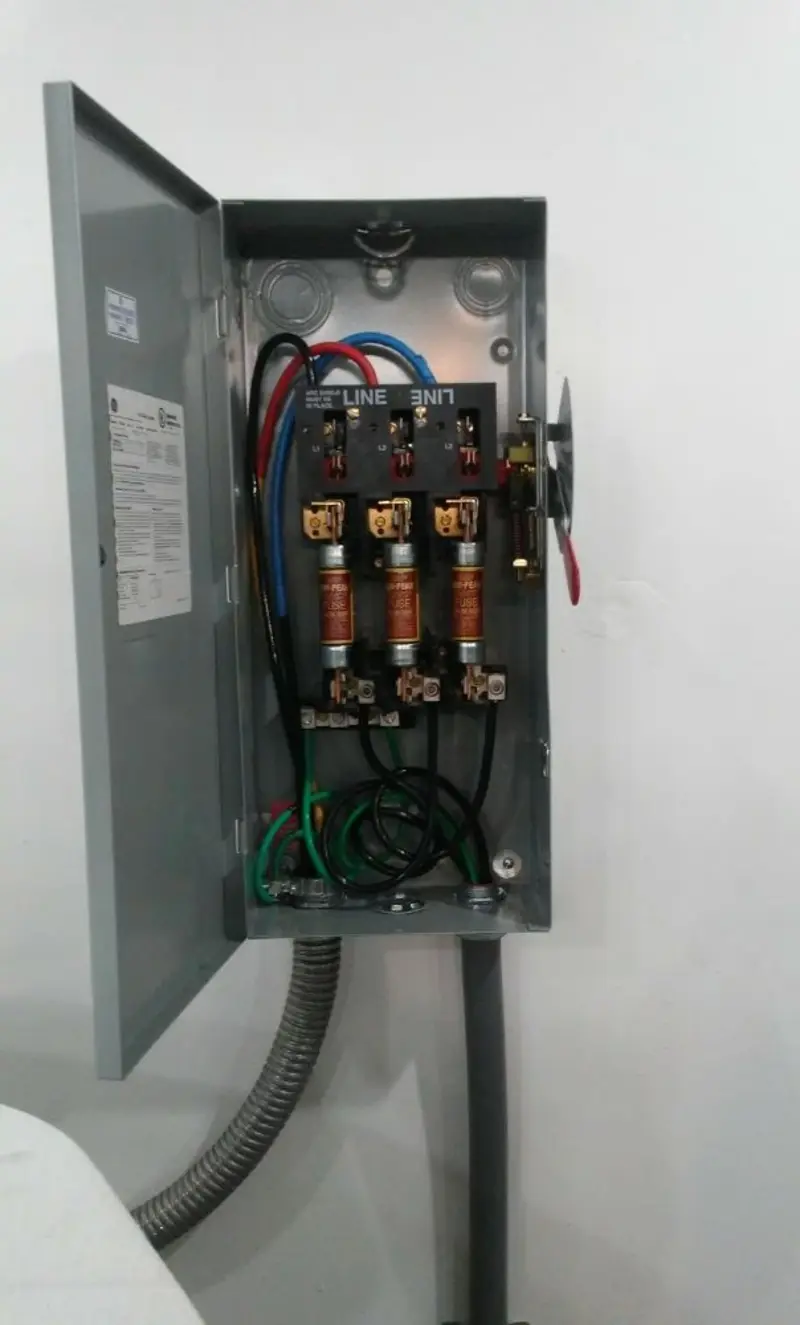 Three-phase disconnect switch installed for Electrical Wiring & Rewiring in Lexington Park
